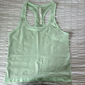Lululemon Athletica Light Green Tank Top